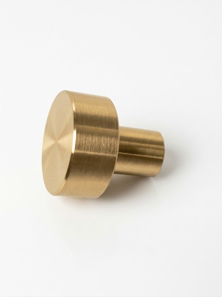 Mosiężny uchwyt meblowy gałka złota 25mm