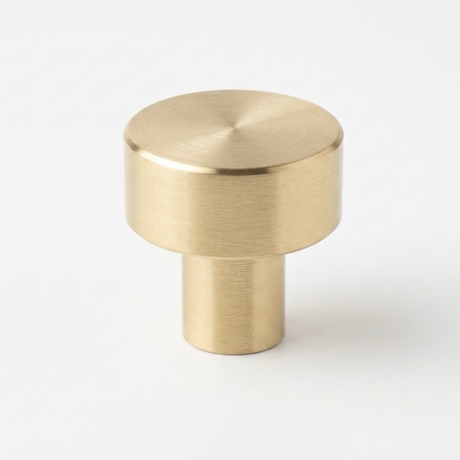 Mosiężny uchwyt meblowy gałka złota 25mm