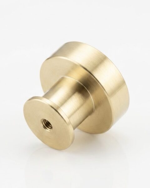 Mosiężny uchwyt meblowy gałka złota 30mm - obrazek 3